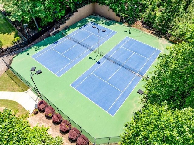 5925 Boulder Bluff Dr, Cumming, GA 30040 - view of sport court featuring fence