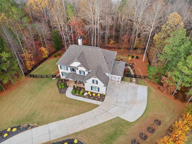 birds eye view of property