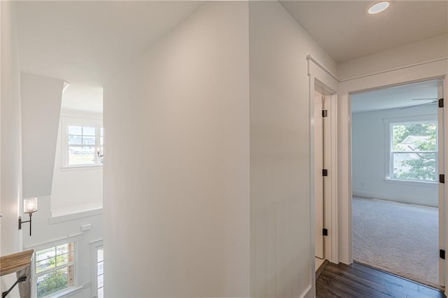 4075 O Henry Ct, Mcdonough, GA 30252 - hallway with dark wood-style floors and recessed lighting