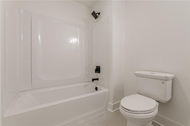 4075 O Henry Ct, Mcdonough, GA 30252 - full bath featuring baseboards, toilet,  shower combination, and tile patterned flooring