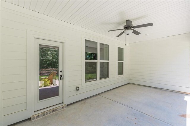 4075 O Henry Ct, Mcdonough, GA 30252 - view of patio / terrace featuring ceiling fan