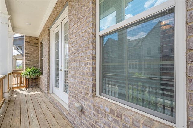 5005 Shay Town Ln, Peachtree Corners, GA 30092 - balcony featuring french doors and covered porch