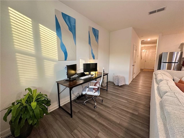 544 Magnolia Cir, Palmetto, GA 30268 - office area featuring wood finished floors and baseboards