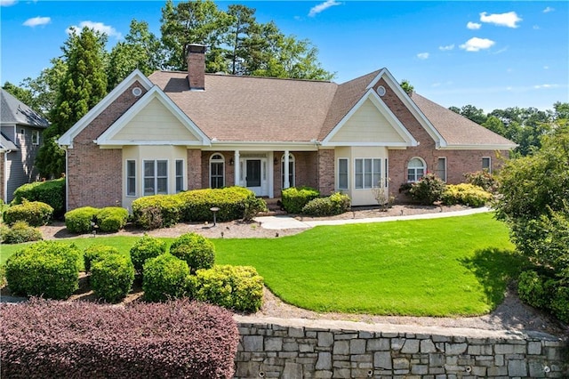 2012 Arbor Springs Way, Buford, GA 30519 - rear view of house with a lawn, brick siding, and a chimney