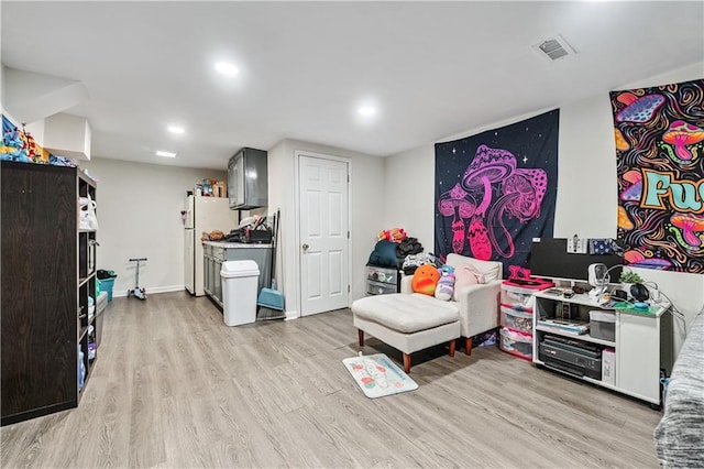 2012 Arbor Springs Way, Buford, GA 30519 - recreation room with light wood-type flooring and recessed lighting