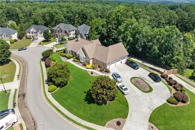 2012 Arbor Springs Way, Buford, GA 30519 - aerial view of residential area with a forest