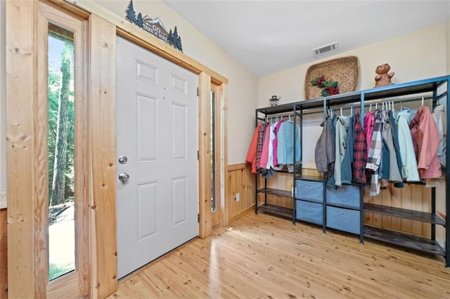 100 Julep Cir, Ellijay, GA 30540 - entryway featuring wood finished floors and wainscoting