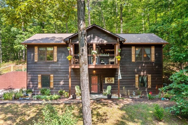 100 Julep Cir, Ellijay, GA 30540 - chalet / cabin featuring a balcony