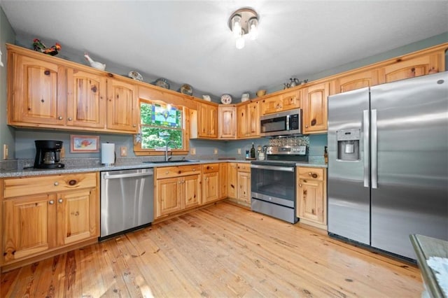 100 Julep Cir, Ellijay, GA 30540 - kitchen with stainless steel appliances, light wood-type flooring, and light countertops