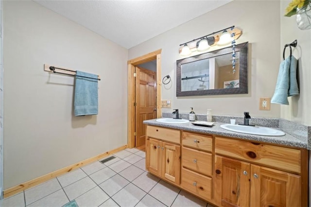100 Julep Cir, Ellijay, GA 30540 - full bathroom with double vanity and tile patterned flooring