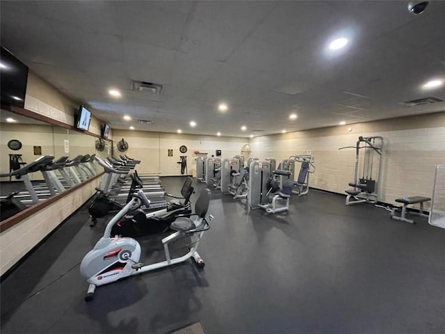 100 Julep Cir, Ellijay, GA 30540 - workout area featuring recessed lighting
