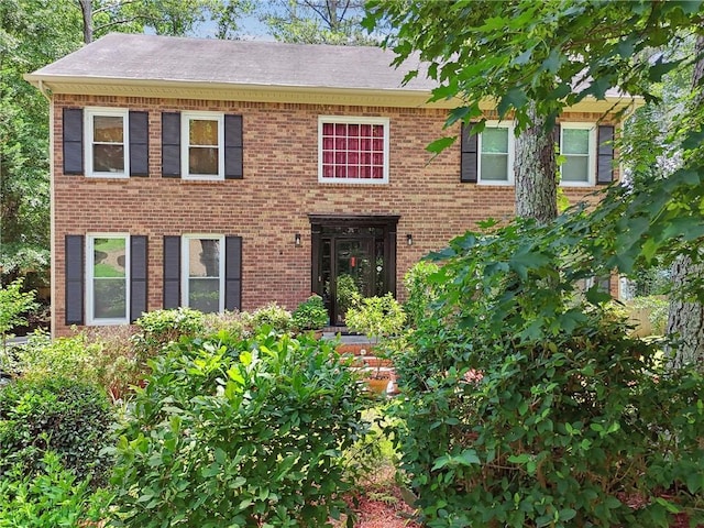 2030 Spring End Ct, Lawrenceville, GA 30044 - view of front facade featuring brick siding and a shingled roof