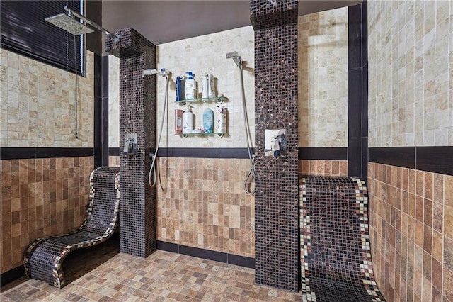 2030 Spring End Ct, Lawrenceville, GA 30044 - bathroom view of tile walls and tiled shower