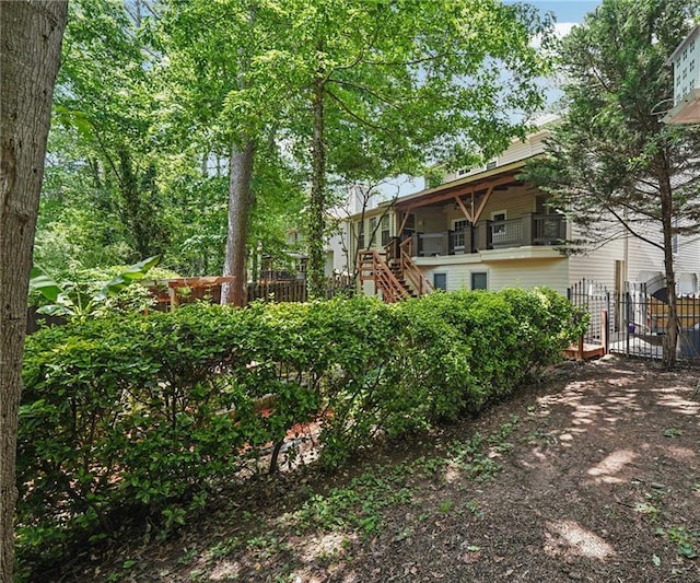 2030 Spring End Ct, Lawrenceville, GA 30044 - view of yard featuring fence and stairs