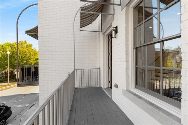 view of balcony