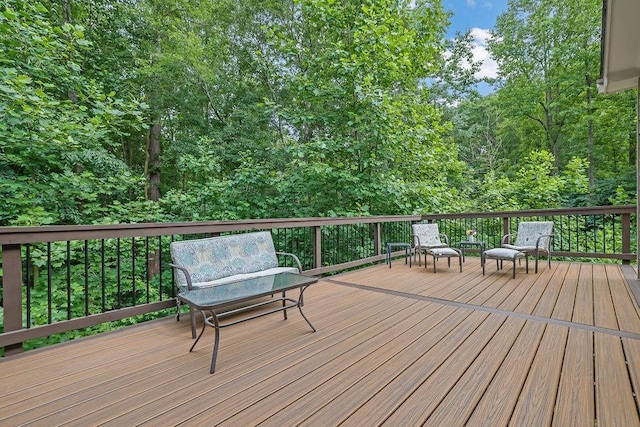 5581 River Valley Way, Flowery Branch, GA 30542 - view of wooden terrace