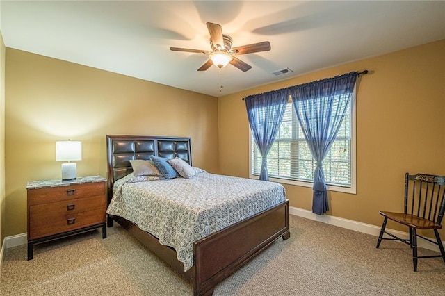2235 Well Springs Dr, Buford, GA 30519 - carpeted bedroom featuring baseboards and a ceiling fan