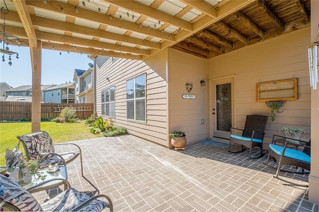 2235 Well Springs Dr, Buford, GA 30519 - view of patio / terrace with a residential view
