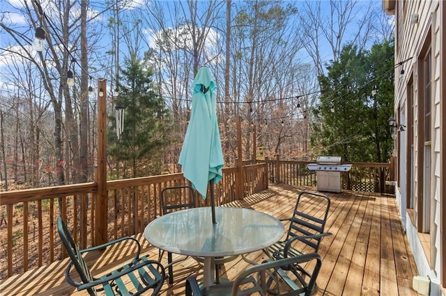7105 Haw Crk, Gainesville, GA 30506 - deck featuring outdoor dining space