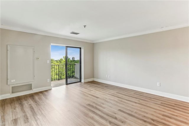 300 Johnson Ferry Rd NE Unit A811, Atlanta, GA 30328 - empty room with crown molding and light wood finished floors