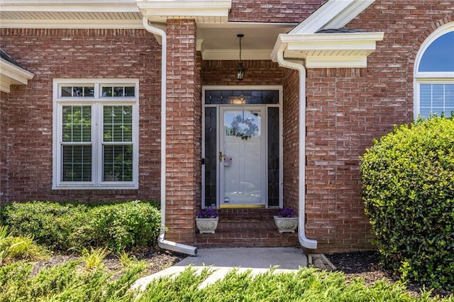 3845 Glen Ian Dr, Loganville, GA 30052 - doorway to property with brick siding