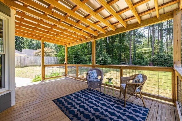 3845 Glen Ian Dr, Loganville, GA 30052 - view of wooden deck