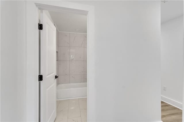 2358 Tilson Rd, Decatur, GA 30032 - bathroom featuring marble finish floors and washtub / shower combination