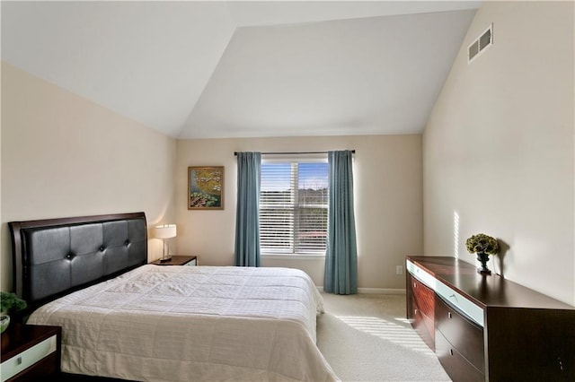 1307 Clarecastle Ln, Buford, GA 30519 - carpeted bedroom featuring vaulted ceiling and baseboards