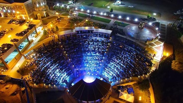 exterior details with a view of city lights