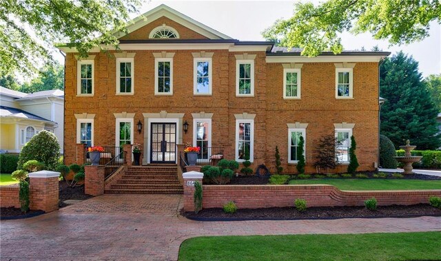 8640 Ellard Dr, Alpharetta, GA 30022 - view of colonial house