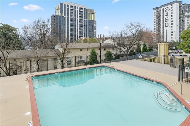 pool with fence