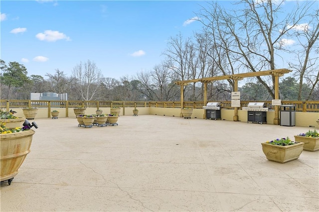 view of patio / terrace featuring grilling area