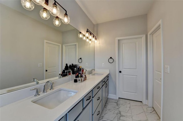 bathroom featuring vanity