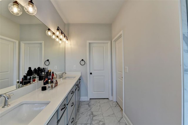 bathroom with vanity