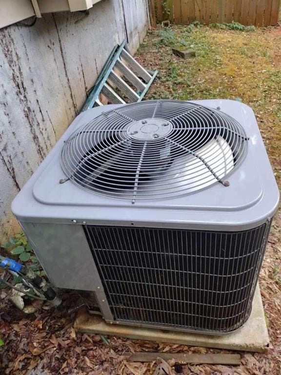 details with central AC unit