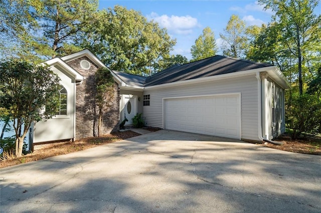 ranch-style house with a garage