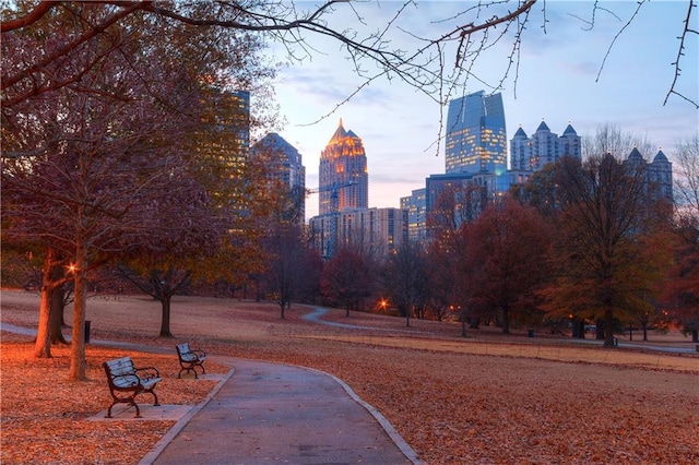 view of home's community featuring a city view