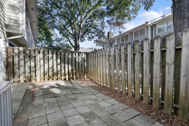 view of patio with fence