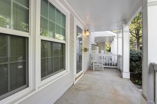 balcony with a porch