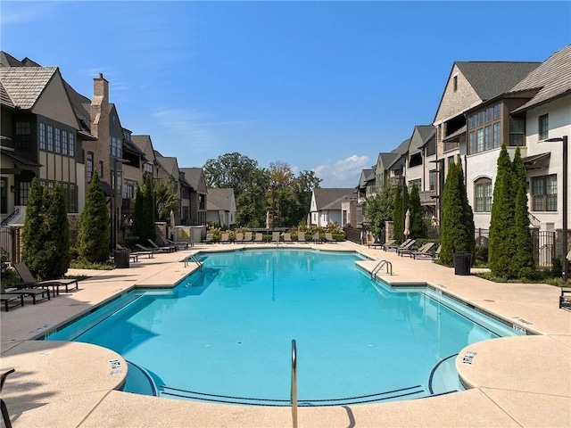 view of pool with a patio