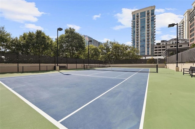 view of tennis court