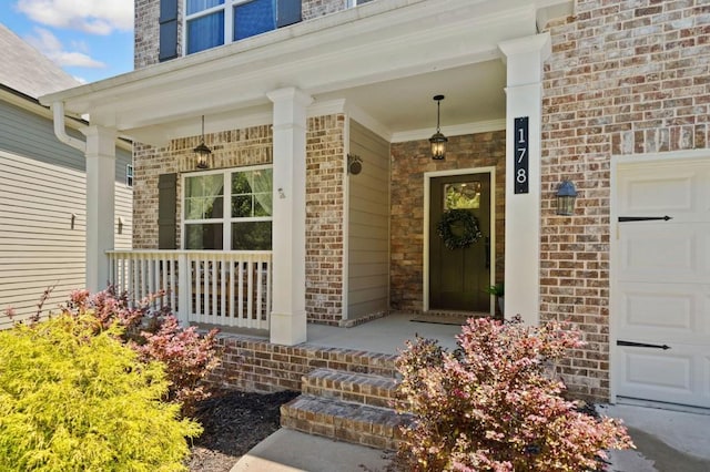 178 Crestbrook Way, Dallas, GA 30157 - entrance to property with a porch, a garage, brick siding, and stone siding
