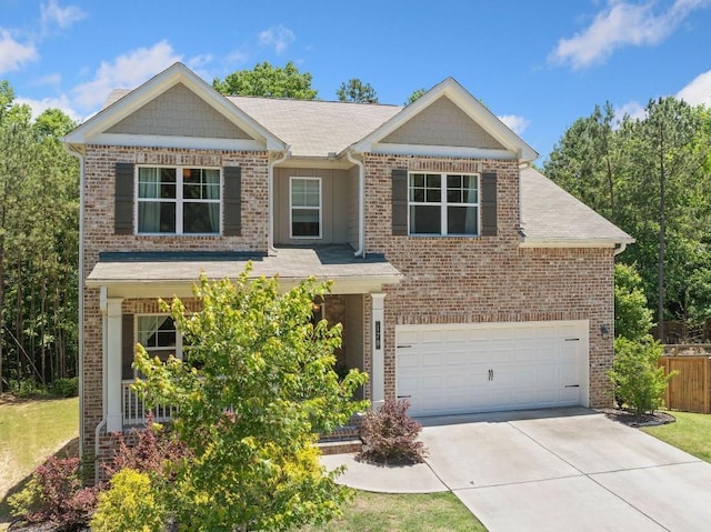 178 Crestbrook Way, Dallas, GA 30157 - view of front of property featuring concrete driveway, an attached garage, brick siding, and a shingled roof