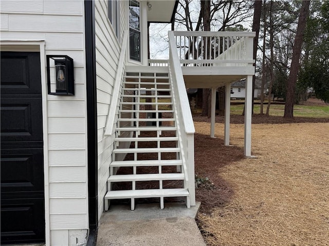 view of staircase