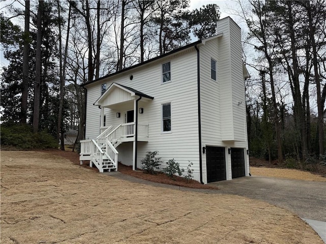 view of front of home featuring a garage