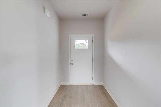 entryway featuring light wood-type flooring