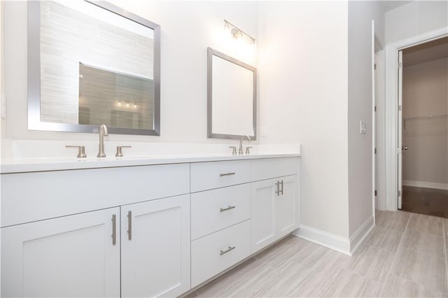 bathroom with vanity