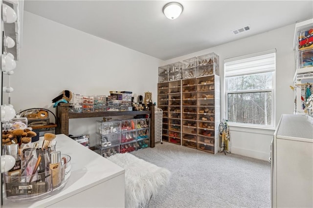 interior space featuring washer / dryer and visible vents