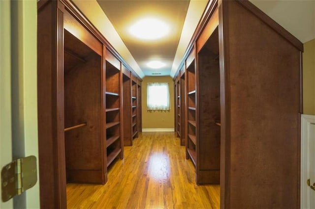 interior space with light wood-type flooring