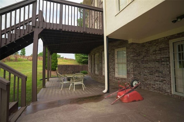 view of patio / terrace featuring a deck